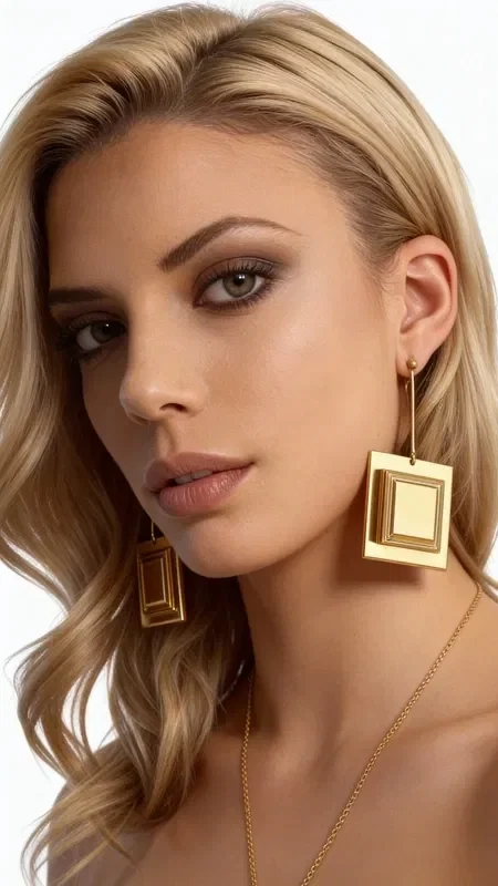 Discover the unique beauty of these large stud earrings with wood, combining the elegance of brass with the natural warmth of wood. Designed by Greek Jewelry Designer Aikaterini Chalkiadaki, these striking earrings are the ideal choice for women seeking original and modern jewelry.

The square geometric design with multiple layers creates a unique interplay of light and texture. The combination of golden brass with the natural shades of wood offers a refined contrast that completes both everyday and formal outfits. Their long line elongates the neck harmoniously, while their light weight ensures comfortable wear all day long.