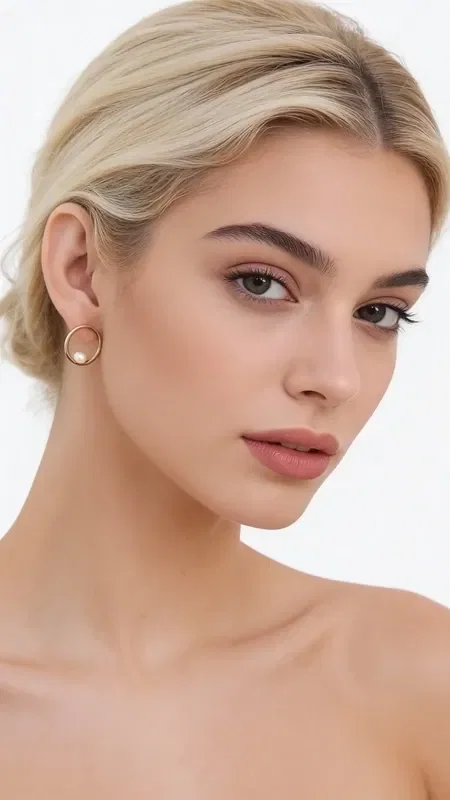 Discover the perfect balance between minimalist elegance and timeless sophistication with these exquisite pearl earrings. Each piece is designed by Greek Jewelry Designer Aikaterini Chalkiadaki and represents a contemporary interpretation of classic style.

These handmade hoop earrings with pearls harmoniously combine golden brass with natural pearls, creating a striking result that completes any look. The geometric shape of the hoop offers a modern aesthetic, while the white pearls add a touch of classic femininity.

Ideal for everyday wear or special occasions, these women's earrings are subtle enough for the office and striking enough for evening outings. The quality of Greek craftsmanship is evident in every detail, from the metal finish to the placement of the pearls.
