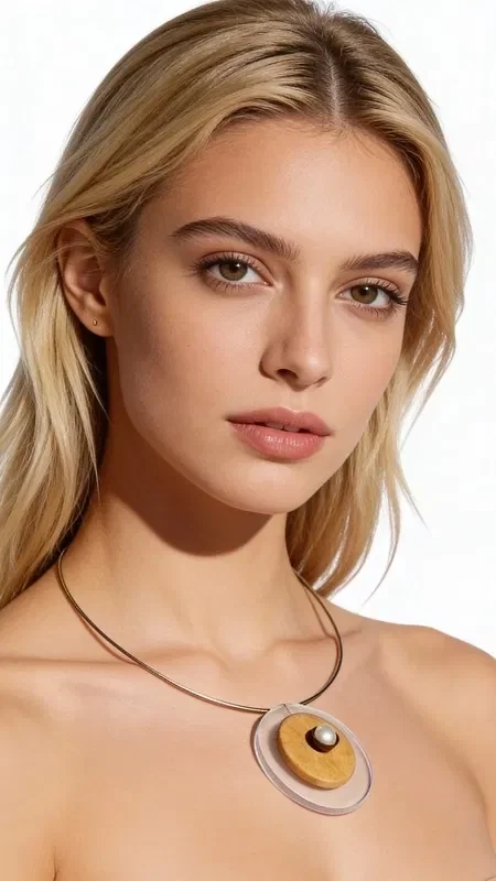 Discover the magic of this handmade necklace with wood, pearl and plexiglass that combines natural beauty with modern design. This unique piece, designed by Greek Jewelry Designer Aikaterini Chalkiadaki, is the perfect choice for every woman looking for statement jewelry with a Greek signature.

The harmonious combination of natural wood with lustrous pearl and clear plexiglass creates a striking result that completes any look. The alternating textures and contrasting materials offer a modern interpretation of classic elegance, ideal for both everyday and evening styling.

The necklace features an adjustable length that fits any neckline, while the natural pearls add shine and elegance. Suitable for layering with other jewelry or stunning when worn alone. Clean with a soft cloth, avoid contact with chemicals, and store in a dry place.